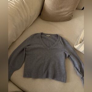 Madewell Blue V-Neck Sweater Size Large